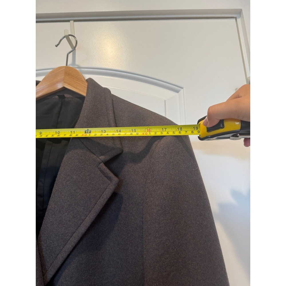 Uniqlo U Wool Blend Blazer Jacket Minimalist Modern Style Brown Size M - Picture 5 of 6